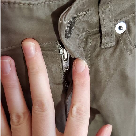 Vanessa Bruno Designer Casual Boho Tan Heddy Slim Court Low Rise Jeans Size 24 - Picture 11 of 16